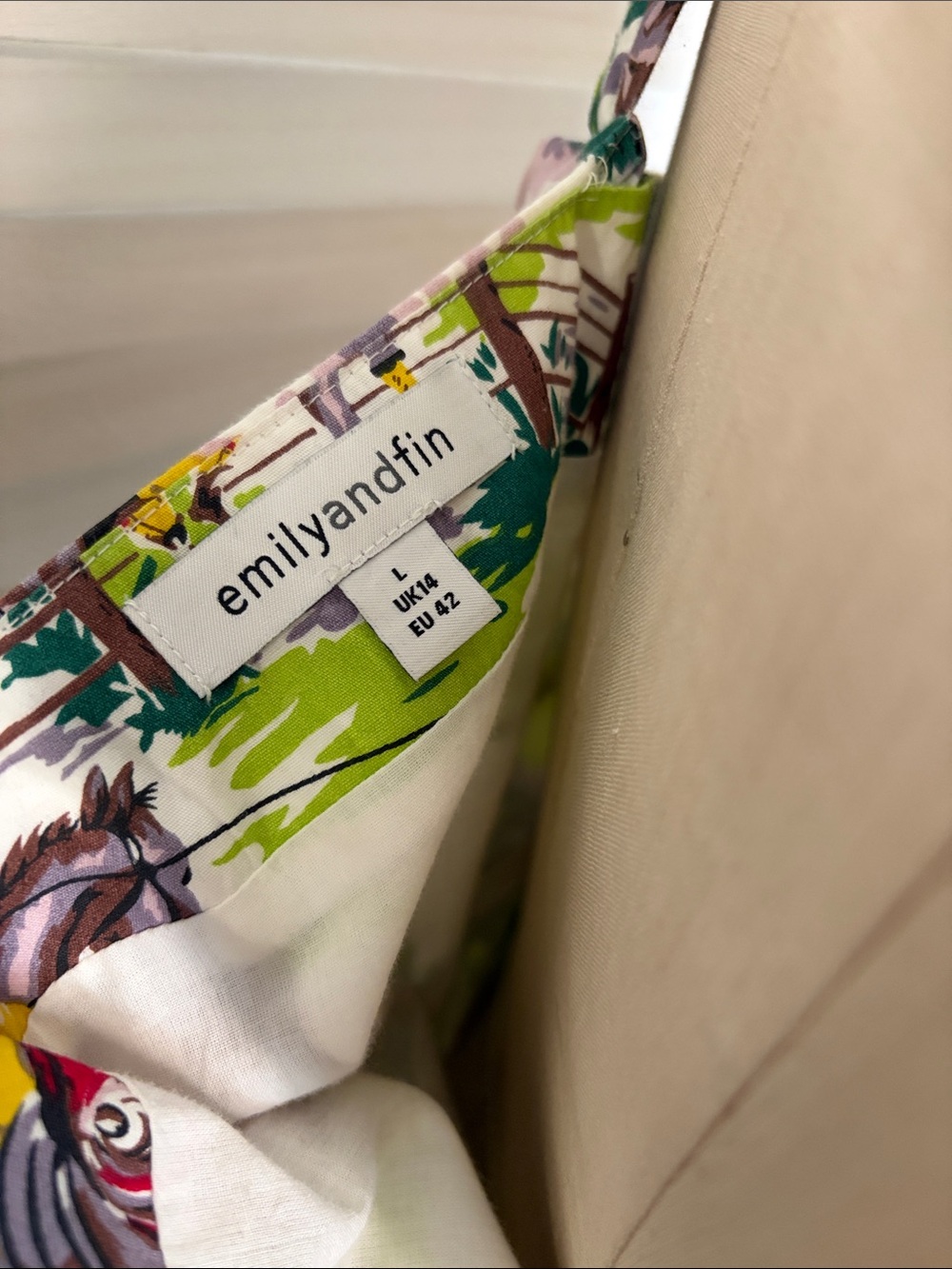 Emily and Fin Cowboy Print button up dress